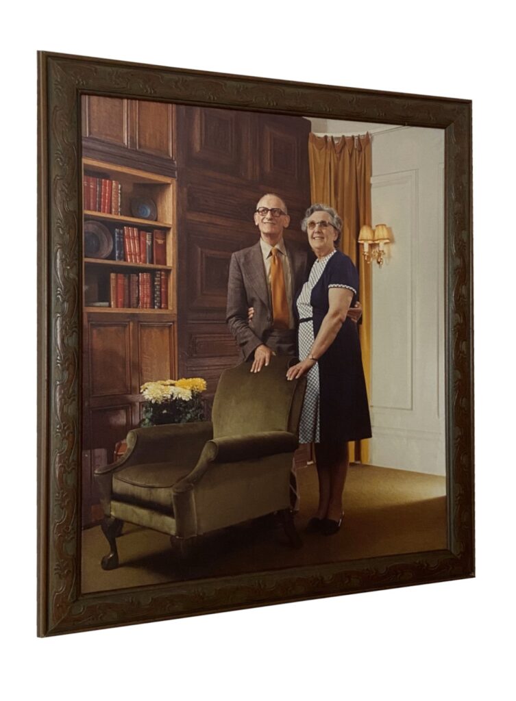 custom picture frame for canvas‑mounted photo – professionally framed artwork by Perth photo restoration and framing specialist